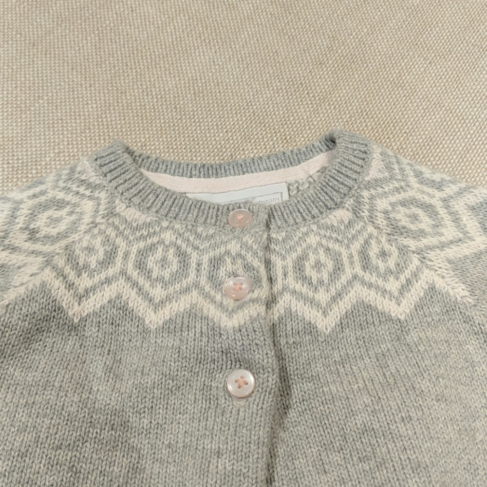 little White Company fair isle cardigan - Picture 2 of 6